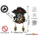 Winter Kuckucksuhr Magnet Wetterhaus Thermomether Deko - Österreich