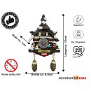 Kuckucksuhr Magnet Souvenir Alpen Hütte Wetterhaus...