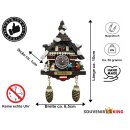 Kuckucksuhr Magnet Souvenir Alpen Hütte Wetterhaus...