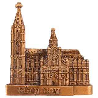 Magnet Köln Dom Polyresin Bronze