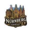Holzmagnet Nürnberg Lorenzkirche Dürer Haus...