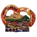 Souvenir Kühlschrankmagnet – Brezel mit...