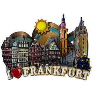 Frankfurt am Main Polyresin 3D Magnet Kühlschrankmagnet