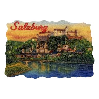 Polyresin Magnet Skyline Salzburg