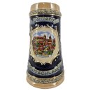 Reliefkrug Deutschland 90ml 10cm Hoch Germany Nürnberg bemalt