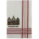 Geschirrtuch Tuch Handtuch ca. 65 x 40cm Deutschland Frankfurt Römer Rot