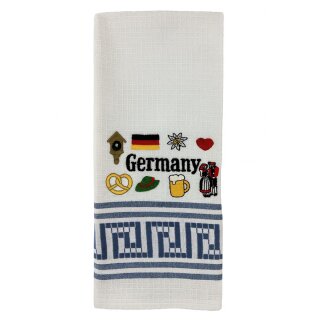 Geschirrtuch Tuch Handtuch ca. 60 x 40cm Germany Deutsch Motive Blau