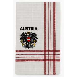 Geschirrtuch Tuch Handtuch ca. 65 x 40cm Austria Österreichisches Bundeswappen Rot