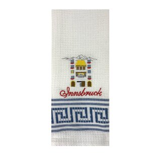 Geschirrtuch Tuch Handtuch ca. 60 x 40cm Austria Innsbruck Goldenes Dachl Blau