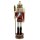 Premium Nussknacker Nutcracker Einzeln Verpackt in Box Sichtfenster Rot18cm