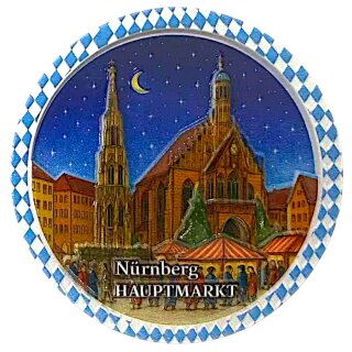 Magnet Polyresin Kühlschrankmagnet Souvenir Mitbringsel Nacht - Nürnberg