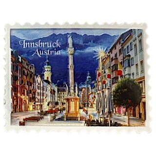 Magnet Polyresin Kühlschrankmagnet Souvenir Mitbringsel Annasäule - Innsbruck