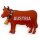 Magnet Polyresin Kühlschrankmagnet Souvenir Mitbringsel - Austria Kuh