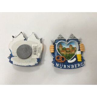 Magnet Polyresin Kühlschrankmagnet Souvenir Mitbringsel Krug Bierkrug - Nürnberg
