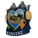 Magnet Polyresin Kühlschrankmagnet Souvenir Mitbringsel Krug Bierkrug - Koblenz