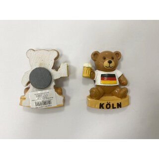Magnet Polyresin Kühlschrankmagnet Souvenir Mitbringsel Teddybär Bär - Köln