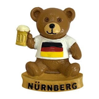 Magnet Polyresin Kühlschrankmagnet Souvenir Mitbringsel Teddybär Bär - Nürnberg