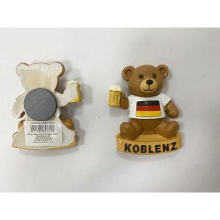 Magnet Polyresin Kühlschrankmagnet Souvenir Mitbringsel Teddybär Bär - Koblenz