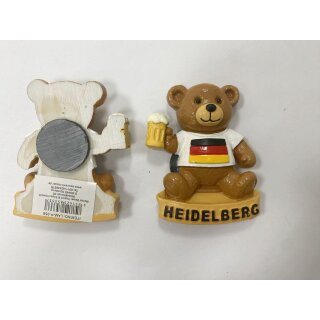 Magnet Polyresin Kühlschrankmagnet Souvenir Mitbringsel Teddybär Bär - Heidelberg