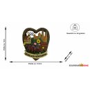 Magnet Polyresin Kühlschrankmagnet Souvenir Mitbringsel Herz Nürnberg