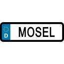 Blechschild Metall Klein - Mosel KFZ 26 x 7 cm