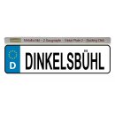 Blechschild Metall Klein - Dinkelsbühl KFZ 26 x 7 cm