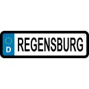 Blechschild Metall Klein - Regensburg KFZ 26 x 7 cm