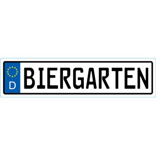 Metall Magnet Blech Metallmagnet - Biergarten D1