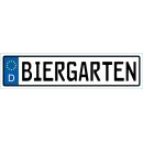 Metall Magnet Blech Metallmagnet - Biergarten D1