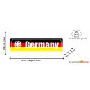 Blechschild Metall Klein - Germany 26 x 6,5 cm