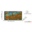 Blechschild Metall -  München Marienplatz 30,5 x...