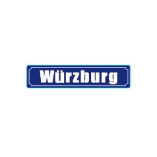 Blechschild Metall - Würzburg 46 x 10 cm