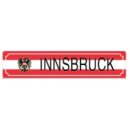 Blechschild Metall - Innsbruck Austria 46 x 10 cm