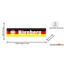 Blechschild Metall - Nürnberg Germany 46 x 10 cm