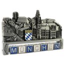 Metall Magnet München Silber