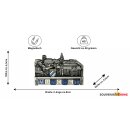 München Metallmagnet Buchstabenwürfeln Stadtmotiv - Silber