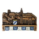 Metallmagnet München Bronze