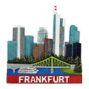 Kühlschrankmagnet – Skyline & Eiserner Steg Motiv – Frankfurt
