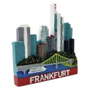 Kühlschrankmagnet – Skyline & Eiserner Steg Motiv – Frankfurt