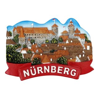 Kühlschrankmagnet – Nürnberg Altstadt & Kaiserburg Motiv – Nürnberg