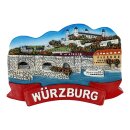 Kühlschrankmagnet – Stadtansicht mit Festung...