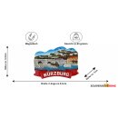 Kühlschrankmagnet – Stadtansicht mit Festung...