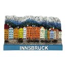 Kühlschrankmagnet – Bunte Häuser am Inn...