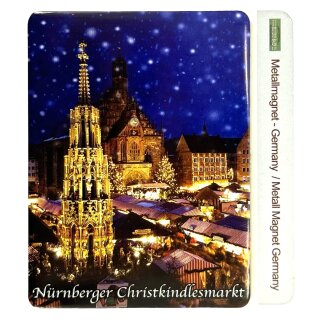 Blech Magnet Metallmagnet - Nürnberg Christkindlesmarkt N1