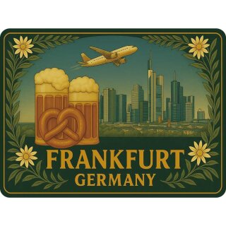 Blech Magnet Metallmagnet - Frankfurt F2