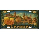 Blechschild Metall Groß - Nürnberg 30,5 x 15,2 cm