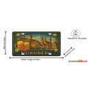 Blechschild Metall Groß - Nürnberg 30,5 x 15,2 cm