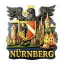 Nürnberg Kühlschrankmagnet 3D Skyline Adler...