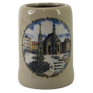 5cm Bierkrug Tasse Grüße aus Nürnberg