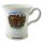 Kaffeehaferl, Barockhenkel Gold Groß 10,2 cm Nürnberg Tasse